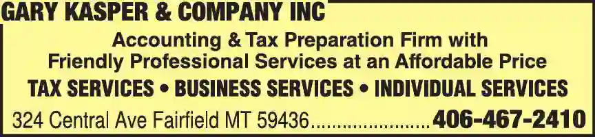 Tax Return Preparation print ad for Gary Kasper & Company Inc