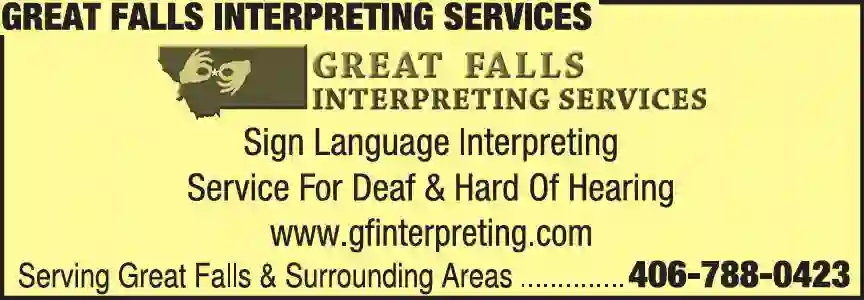 Deaf Services print ad for Great Falls Interpreting Services
