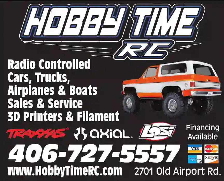 Hobby & Model Supplies - Retail print ad for Hobby Time RC