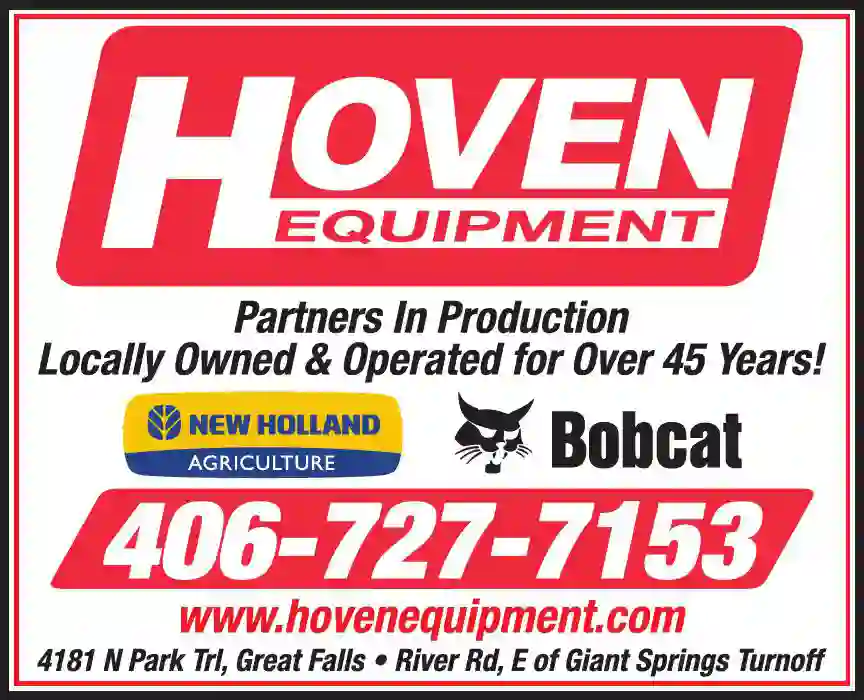Farm Equipment print ad for Hoven Equipment Company