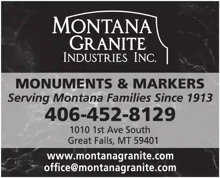 Monuments print ad for Montana Granite Industries