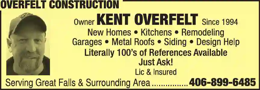 Contractors - General print ad for Overfelt Construction