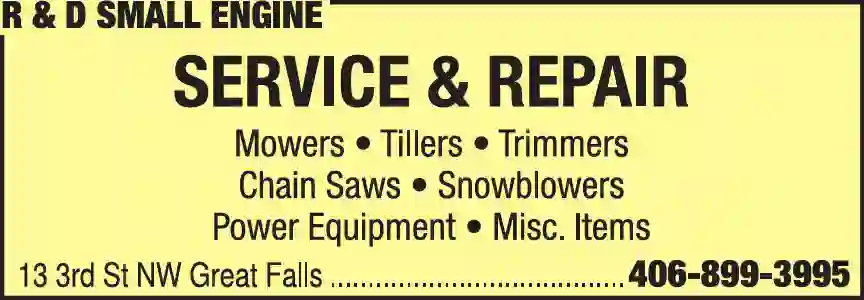 Lawn Mowers - Sharpen & Repair print ad for R & D Small Engine