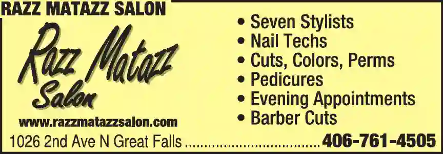 Beauty Salons & Services print ad for Razz Matazz Salon