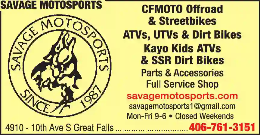 Motorcycles, Etc - New & Used print ad for Savage Motosports