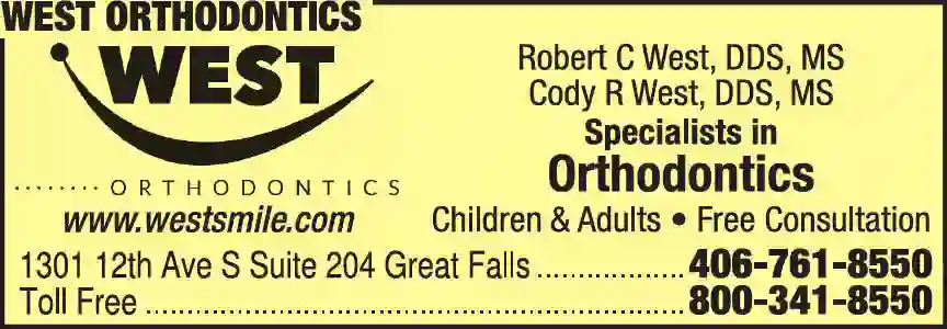 Dentists - Orthodontists (Straightening-Braces) print ad for West Orthodontics