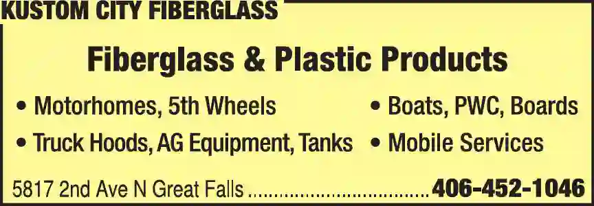 Fiberglass Repair print ad for Kustom City Fiberglass