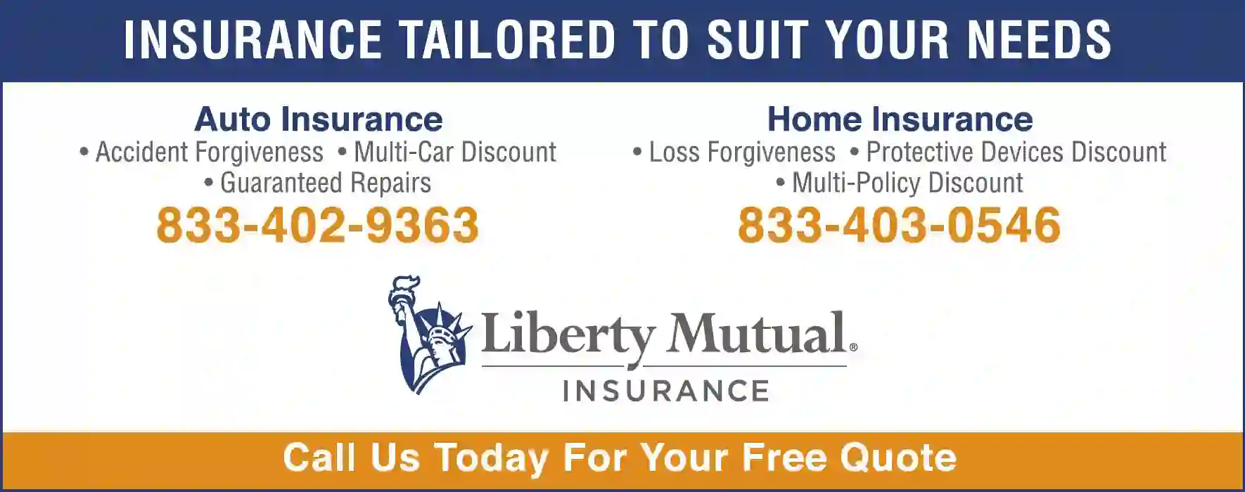 Insurance print ad for Liberty Mutual Insurance