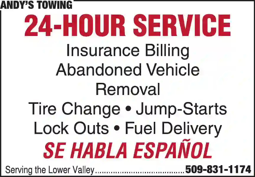 Towing - Automotive print ad for Andy's Towing