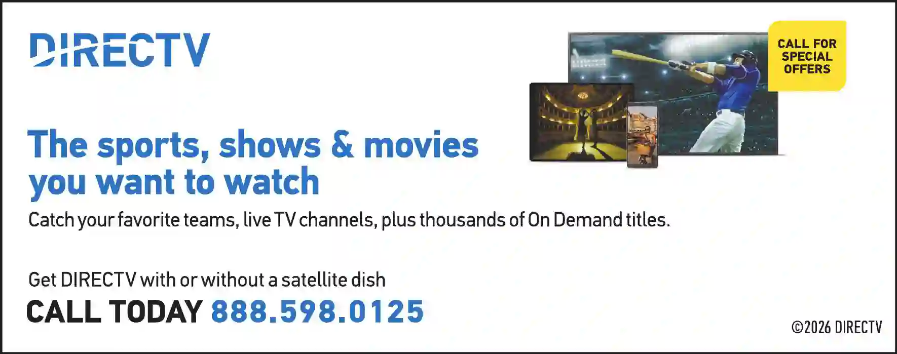 Satellite Equipment & Systems print ad for DirecTV