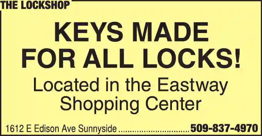 Locks & Locksmiths print ad for The Lockshop