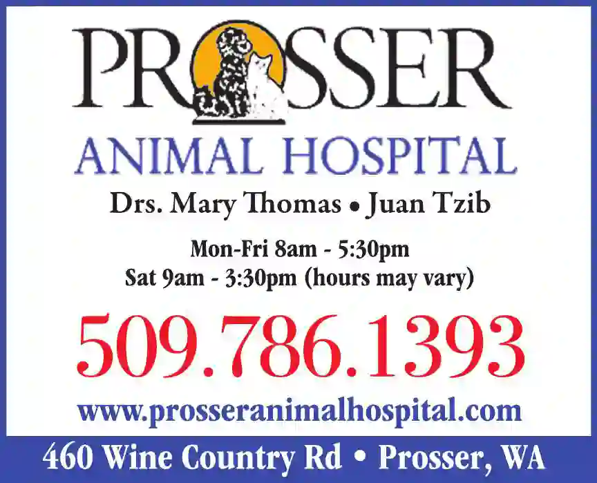 Veterinarians & Hospitals print ad for Prosser Animal Hospital