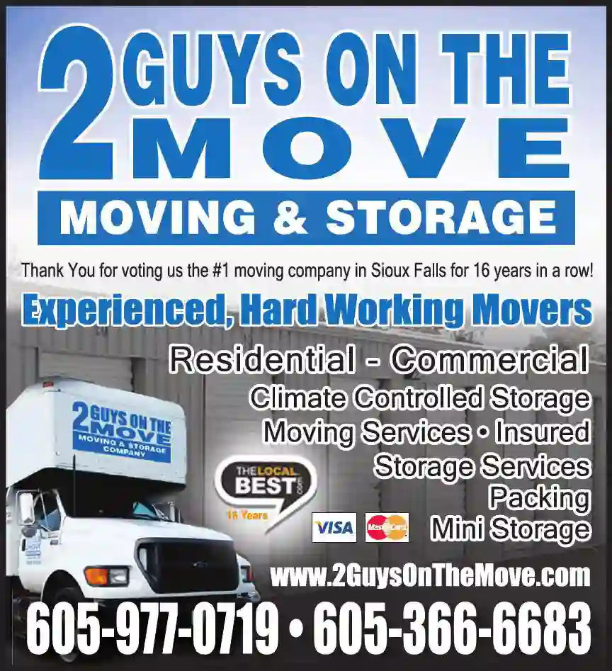 Movers print ad for 2 Guys On The Move Moving & Storage