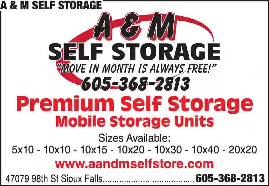 Storage - Household & Commercial print ad for A & M Self Storage