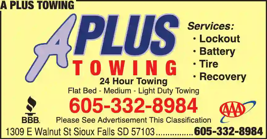Towing - Automotive print ad for A Plus Towing
