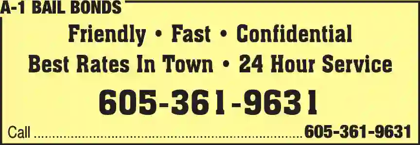 Bonds - Surety & Fidelity print ad for A-1 Bail Bonds
