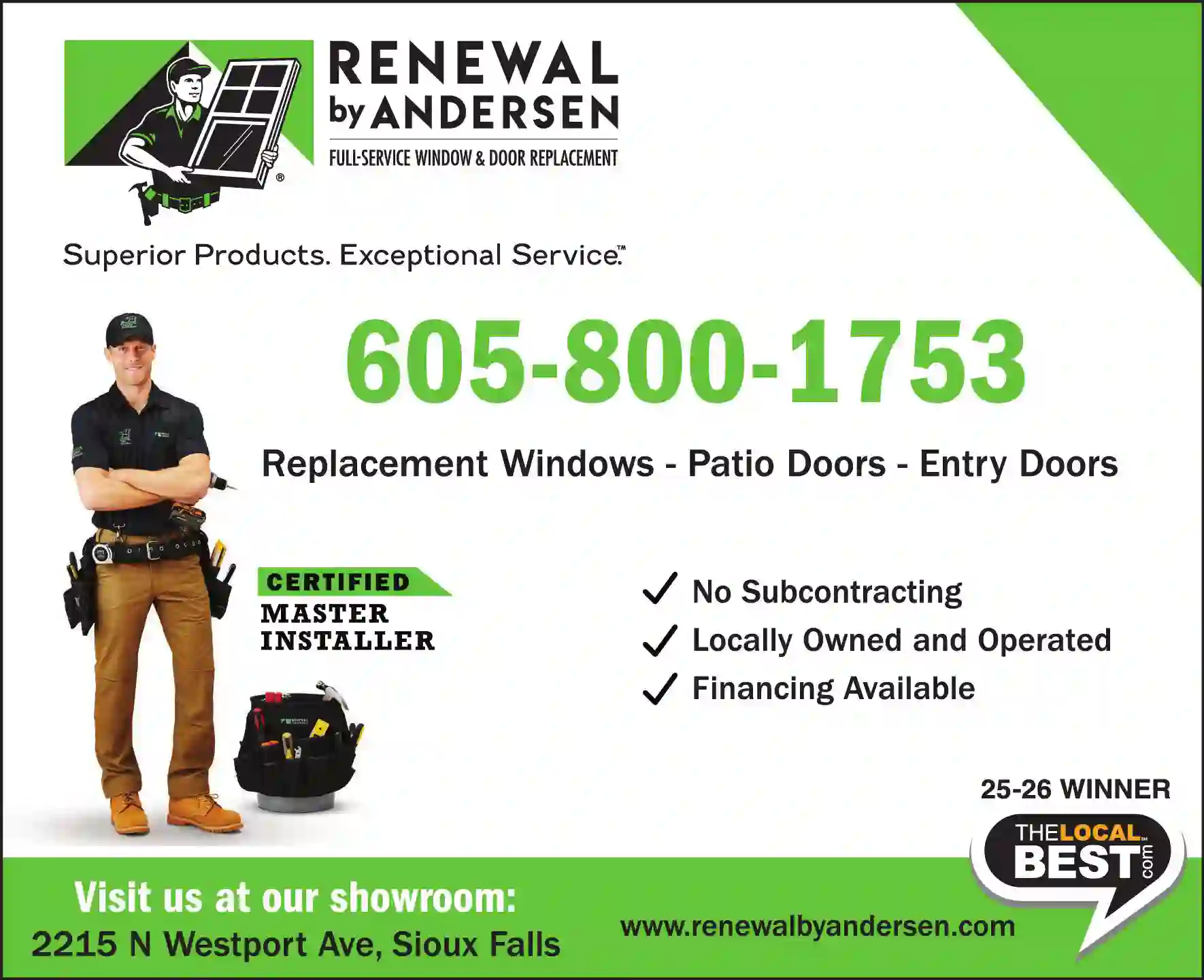 Windows print ad for ABC Seamless Sioux Falls