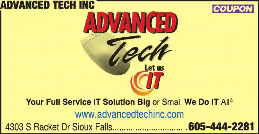 Computers - Dealers print ad for Advanced Tech Inc