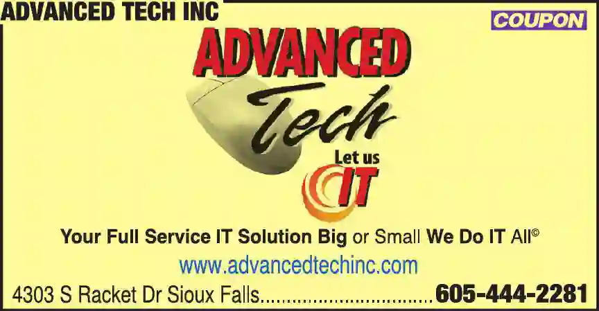 Computers - Technical Assistance & Support Services print ad for Advanced Tech Inc