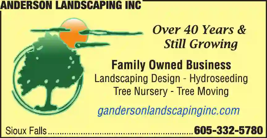 Landscape Contractors print ad for Anderson Landscaping Inc