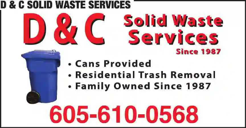 Garbage & Rubbish Collection print ad for D & C Solid Waste Services