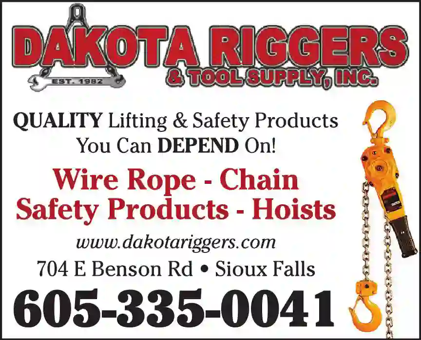 Contractors - Equipment & Supplies print ad for Dakota Riggers & Tool Supply Inc