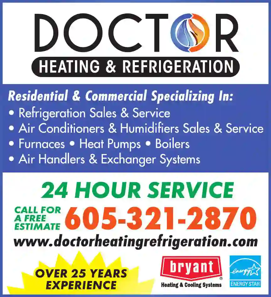 Refrigerators & Freezers - Service & Repair print ad for Doctor Heating & Refrigeration