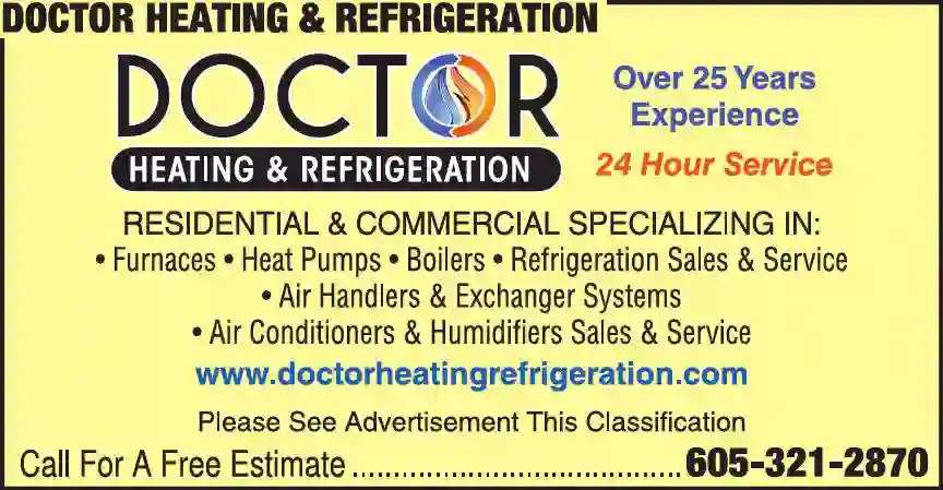 Air Conditioning - Contractors print ad for Doctor Heating & Refrigeration