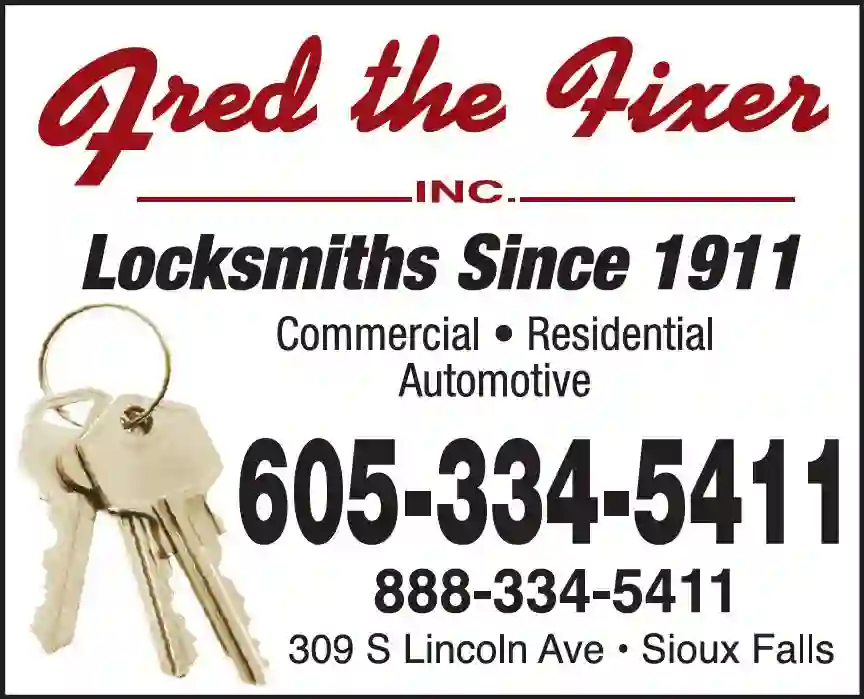 Locks & Locksmiths print ad for Fred The Fixer Inc