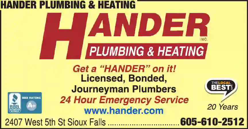 Bathroom Remodel & Repair print ad for Hander Plumbing & Heating