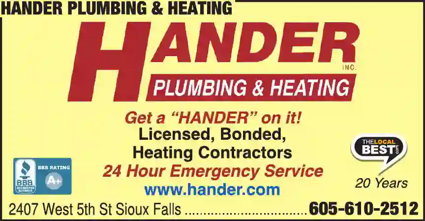 Furnaces - Repairing & Cleaning print ad for Hander Inc Plumbing & Heating