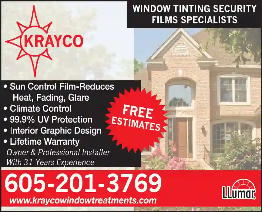 Window Tinting & Coating print ad for Krayco Window Treatments
