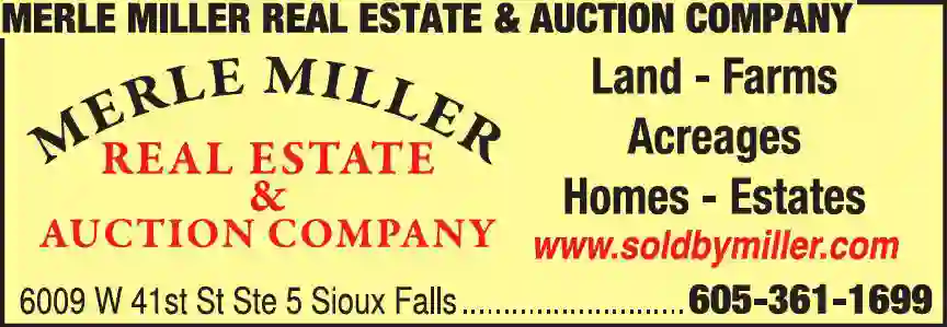 Real Estate print ad for Merle Miller Real Estate & Auction Company
