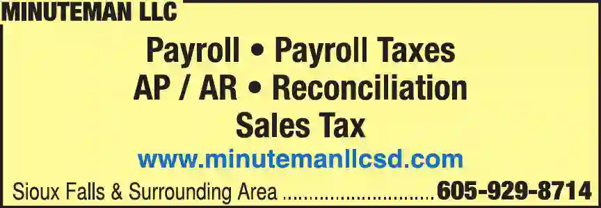Bookkeeping Service print ad for Minuteman LLC