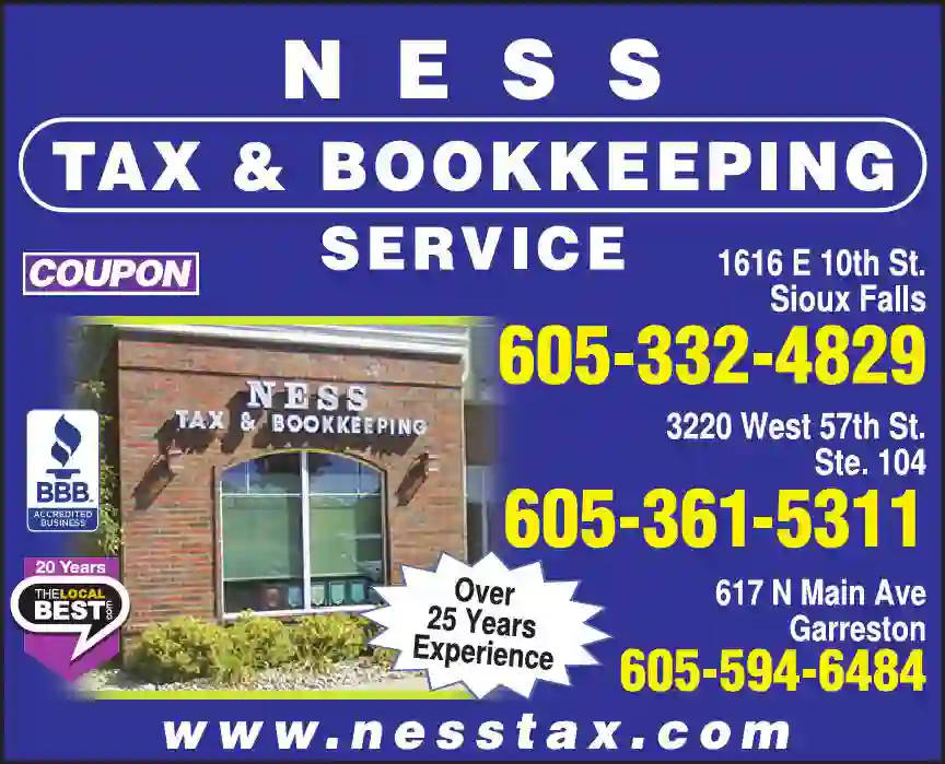 Bookkeeping Service print ad for Ness Tax & Bookkeeping Service
