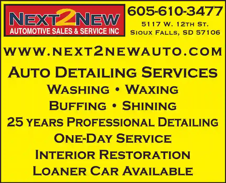 Auto Detailing print ad for Next2New Automotive Sales & Service Inc