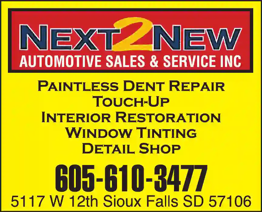 Auto Body Repair & Paint print ad for Next2New Automotive Sales & Service Inc