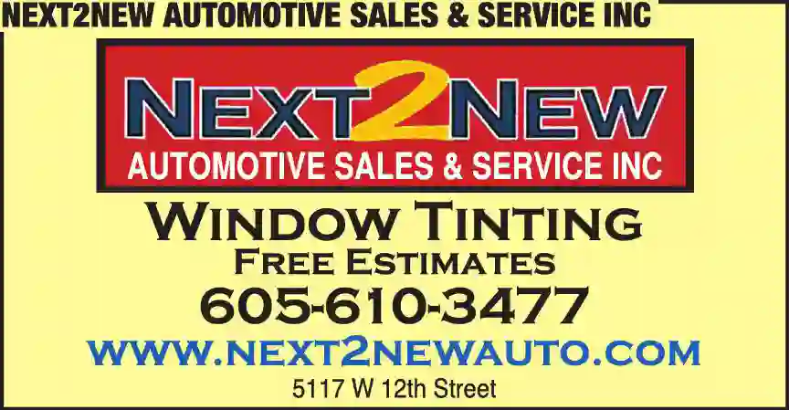 Window Tinting & Coating print ad for Next2New Automotive Sales & Service Inc