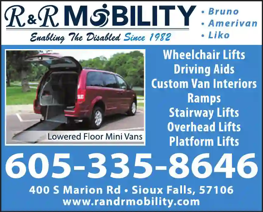 Wheelchair Lifts & Ramps print ad for R & R Mobility Inc