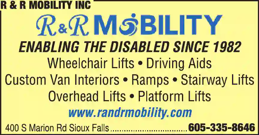 Home Health Care Equipment & Supplies print ad for R & R Mobility Inc