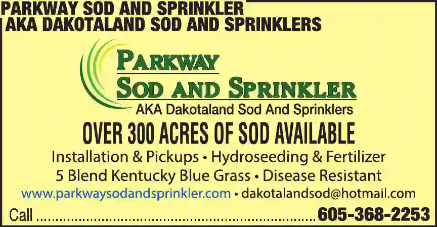 Landscape Contractors print ad for Parkway Sod And Sprinkler AKA Dakotaland Sod And Sprinklers