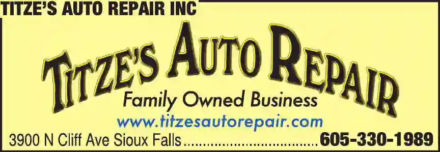 Brakes print ad for Titze's Auto Repair Inc