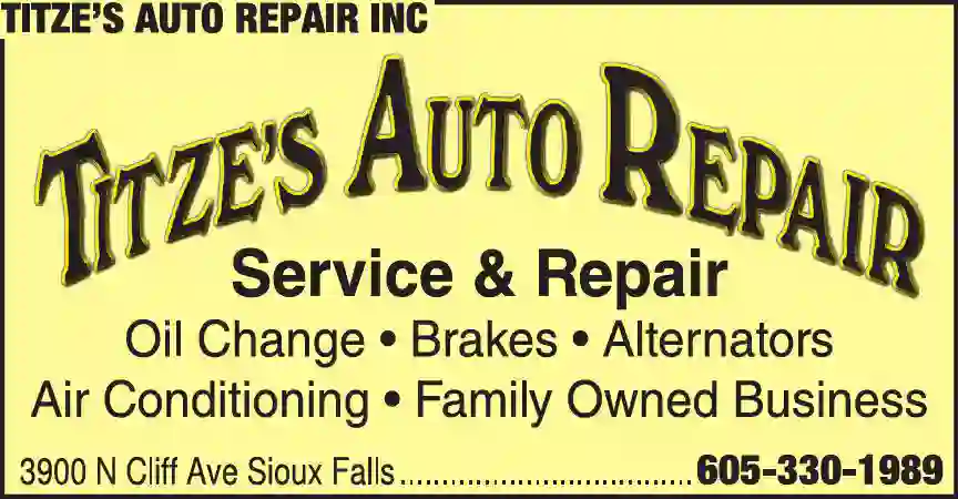 Auto Repair & Service print ad for Titze's Auto Repair Inc