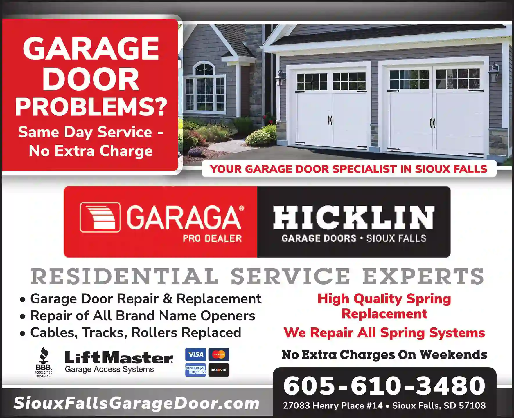 Doors & Door Operating Devices print ad for ACS Door Services
