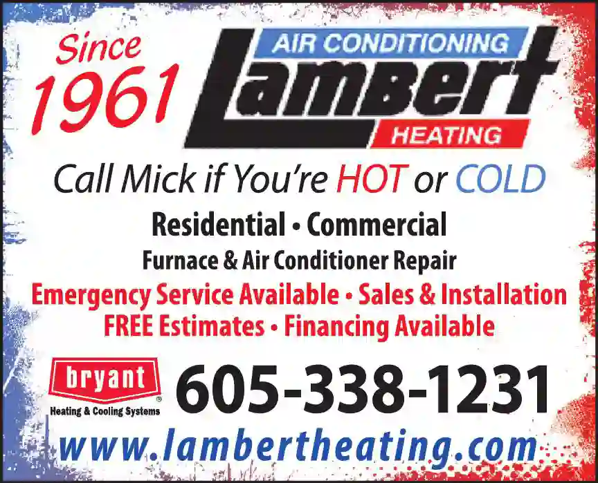 Heating Contractors print ad for Lambert Heating & Air Conditioning Inc