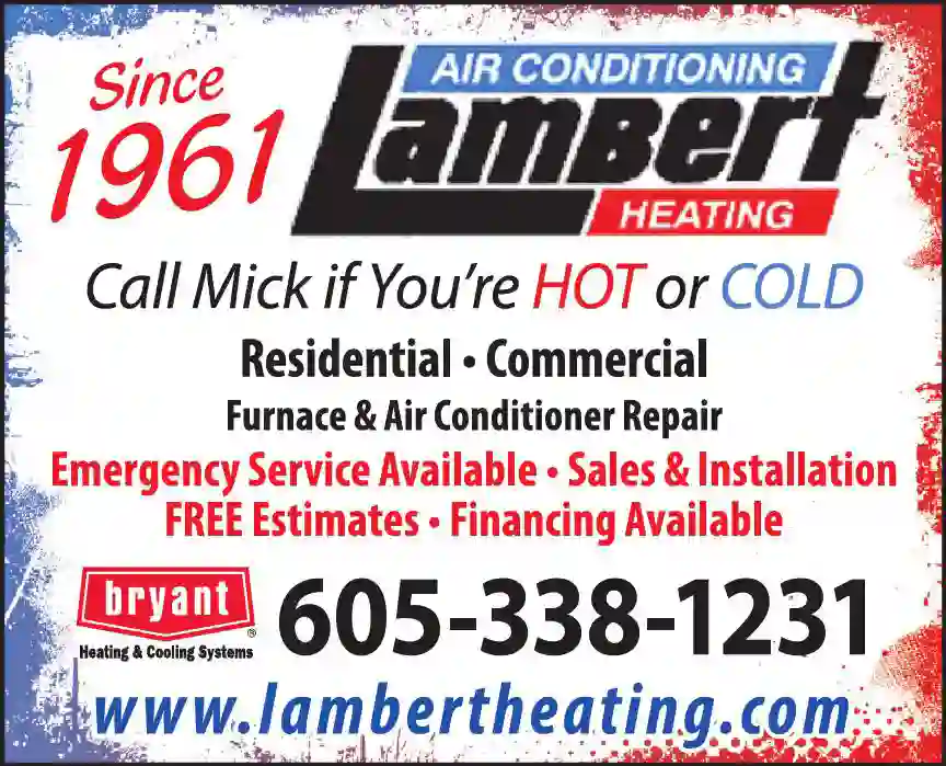 Air Conditioning - Contractors print ad for Lambert Heating & Air Conditioning Inc