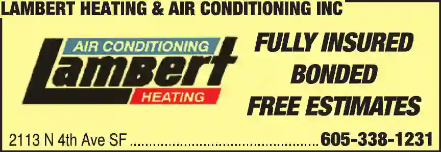 Sheet Metal Work print ad for Lambert Heating & Air Conditioning Inc