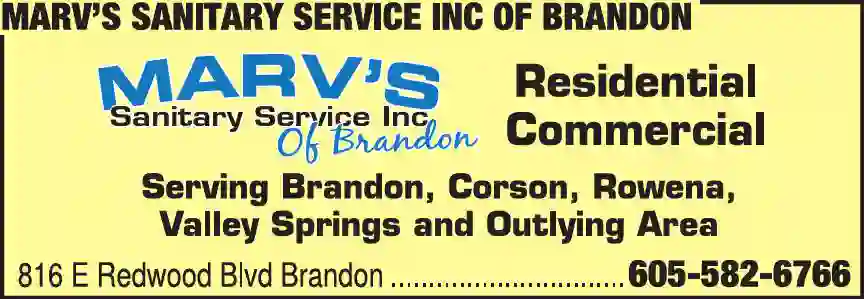 Recycling Services print ad for Marv's Sanitary Service Inc Of Brandon