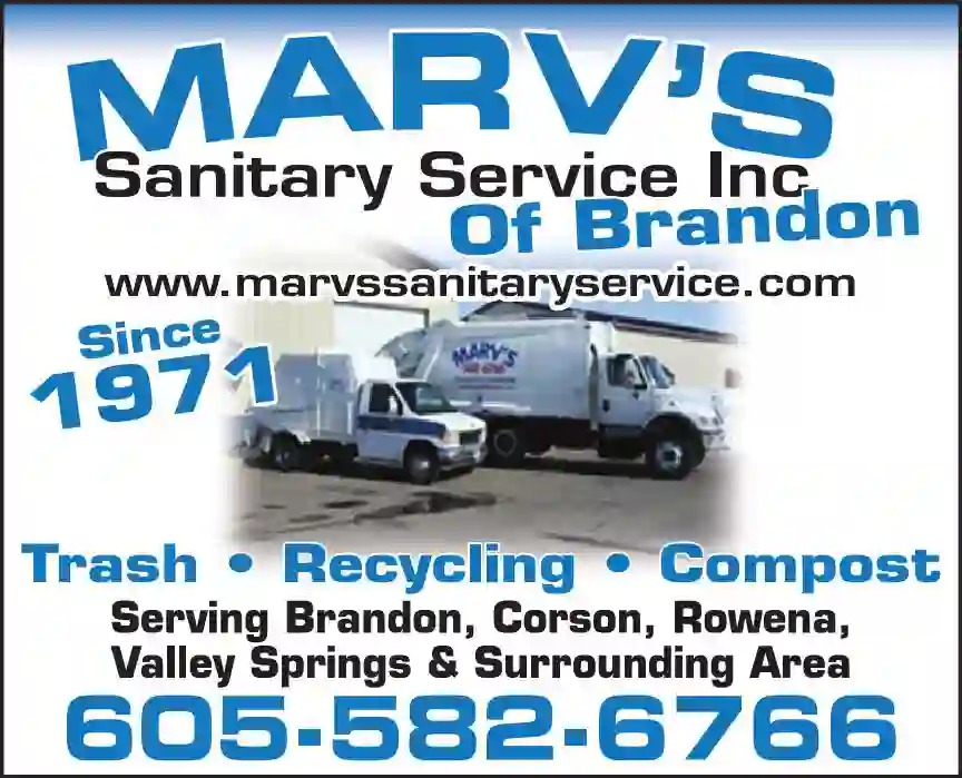 Garbage & Rubbish Collection print ad for Marv's Sanitary Service Inc Of Brandon