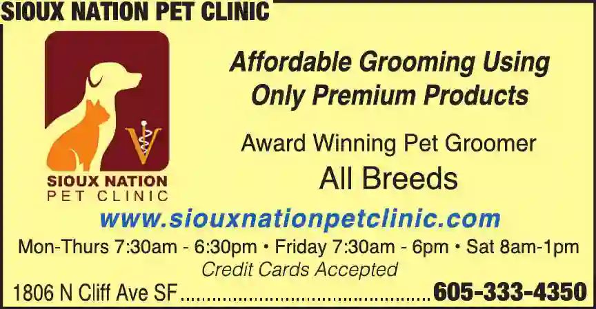 Pet Grooming print ad for Sioux Nation Pet Clinic